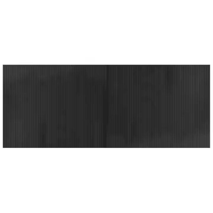 vidaXL Alfombra rectangular bambú 80x200 cm Color Negro,  Natural,  Marrón y mas Alfombras de área  Alfombra de Piso para Sala de Estar Dormitorio Habitación Salón - 1