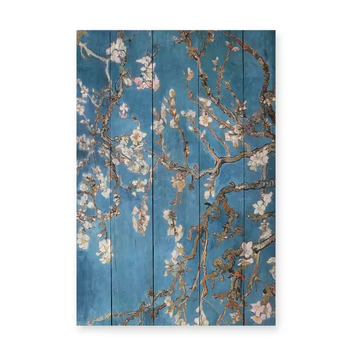 RNT X REALLY NICE THINGS Panel Decorativo Madera 60x40 Almendro Azúl - 1