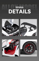 McLaren Senna Supercar Modelo a Escala 1:24 En Metal Con Sonido Y Luz Vehículo De Acción Para Coleccionistas Y Niños Regalo De Cumpleaños - details 11