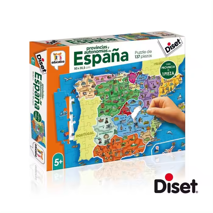 DISET JUEGO EDUCATIVO PROVINCIAS DE ESPAÑA EDUCATIVO 47x91x26 Cms. - 1