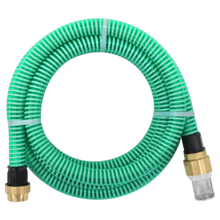 vidaXL Manguera de Succión con Conectores de Latón Herramienta Aspiración Color Negro,  Verde, y mas - 1