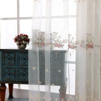 Cortina De Tules Bordada Para Balcón Cesta Colgante Para Sala De Estar Comedor Dormitorio Translúcida De Poliéster 100% - details 3