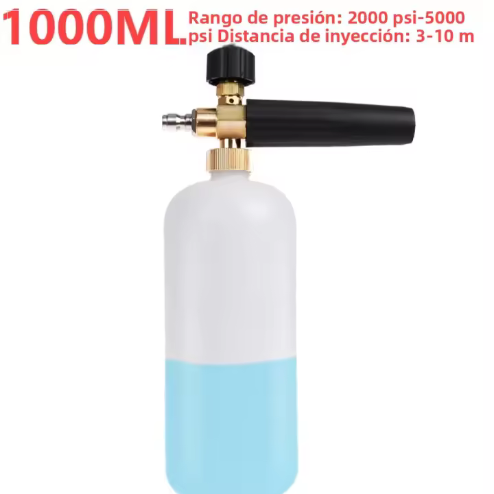 Lance De Espuma De Nieve 1L Para Lavadora a Alta Presión Karcher K2 K3 K4 K5 K7 Con Liberación Rápida Y Ajuste De Presión Botella De Espuma - 1