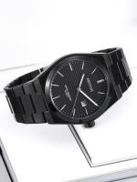 Reloj De Cuarzo Para Hombre Simple Y Gris Con Cuadrícula Resistente Al Agua Y Luminoso Estilo Clásico De Negocios - details 6