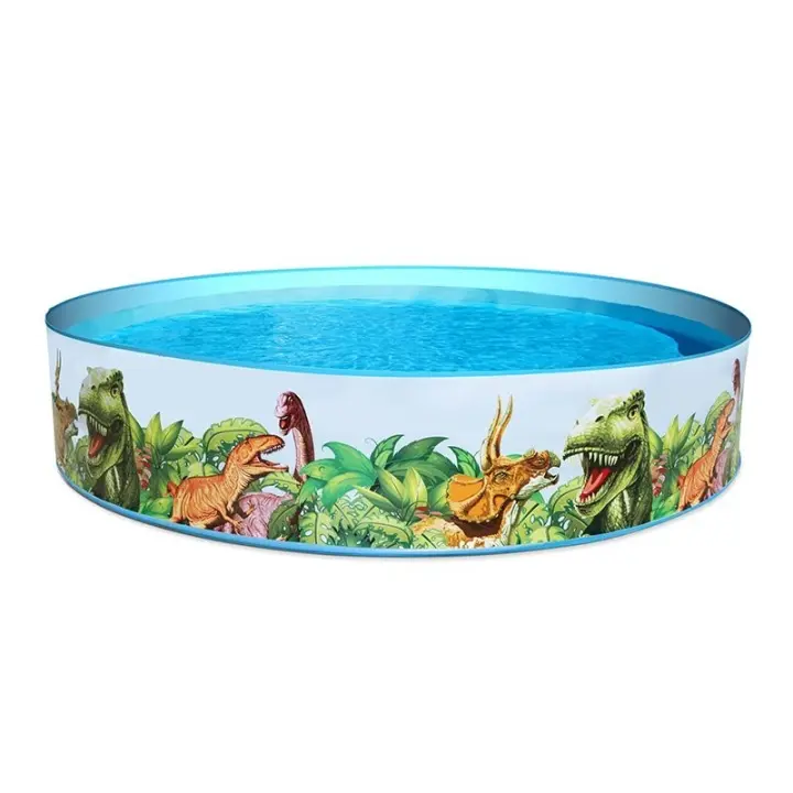 Bestway Piscina Rigida Infantil PVC Dinosaurios 244x46 cm +3 Años Jardin 55001 - 1