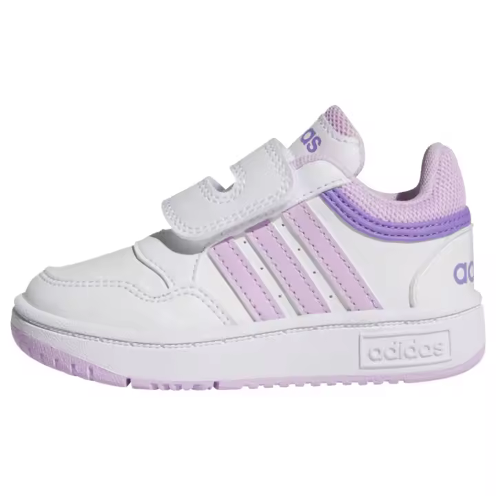 Adidas Zapatillas Hoops Blanco y Lila para Niñas - 1