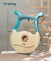 Lyre Harp De 19 Cuerdas De Madera De Caoba Instrumento Musical De Alta Calidad Con Cuerdas De Reserva Para Músicos - details 5