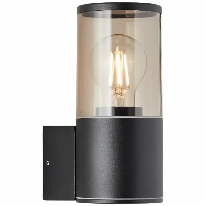 Aplique de Pared Brilliant Sergioro Exterior E27 Negro 20 W - 1
