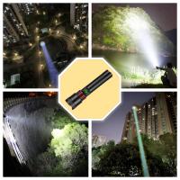 Linterna LED Recargable 9000LM Luz Blanca Láser Super Brillante 2000m Luz De Camping Torcha Potente Impermeable Para Aventura Al Aire Libre - details 4