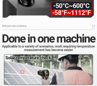 ANENG Termómetro Infrarrojo Industrial TH203 Medidor De Temperatura Con Láser De Posicionamiento Multipozo -50 ~ 600℃ Herramienta De Pyrometro - details 2
