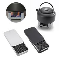 Estufa De Camping Mini De Acero Inoxidable Portátil Y Ligera Para Combustible Liquido Alcohol Estufa De Cera Sólida Para Cocina Al Aire Libre - details 0