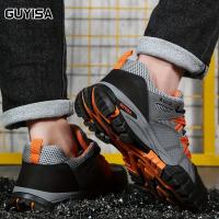 Zapatos de seguridad para hombre, zapatillas de trabajo indestructibles antigolpes, botas protectoras de malla transpirable - details 3