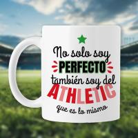 Taza del Athletic de Bilbao  “No Solo Soy Perfecto, También Soy del Athletic” | Regalo Original Zurigorriak TEDEDIKO - details 0