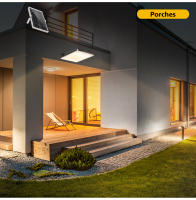 Luces Solares Exteriores Con Batería De 6000mAh Y Luz De 1200LM Seguridad Con Control Remoto IP65 Impermeable 4 Modos Luz Solar De Movimiento - details 8