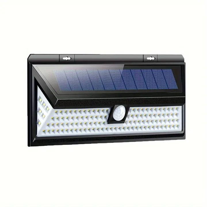 Lámpara De Pared Solar Con Sensor De Movimiento Y Sensor Humano Impermeable Para Jardín Patio Escaleras Luz De Porche - 1