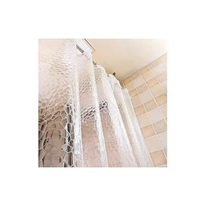 ducha de EVA , transparente, impermeable, resistente al moho, para baño, 120 x 180 cm - 1