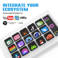 StreamDeck Mini Visual Keyboard LCD 15Botones Controlador De Contenido En Vivo Para Windows/MacOS Botón Personalizado Regalo Kryboard - details 4
