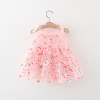Vestido De Princesa Para Bebé Niña Verano Con Volante Y Diseño De Pétalos Vestido De Cumpleaños De Malla Para Niñas Edad 0-3 Años - details 2