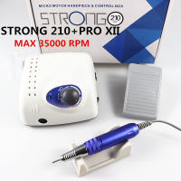 Taladro De Uñas Eléctrico 65W 35000 Rpm Máquina De Pulido Y Fichas De Uñas Strong 210 pro XII Con Corte De 35mm Para Manicura - details 3