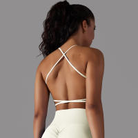 Top Deportivo Para Mujer Sexy Cruzado En Yoga Gimnasio Entrenamiento Correr Estirable Fitness Tank Top Transpirable Nylon - details 9