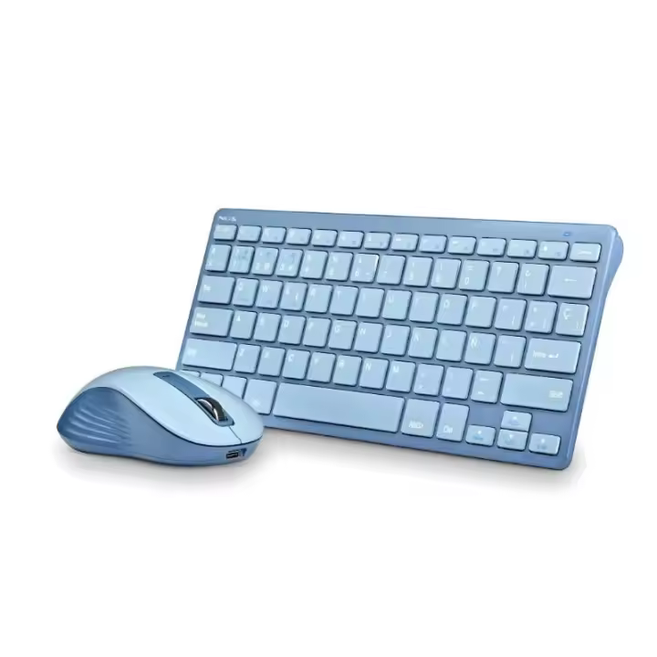 NGS KIT TECLADO Y RATON MULTIFUNCION RECARG AZUL - 1