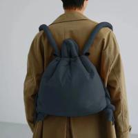 Bolso De Hombro Para Mujer Casual De Nylon Vintage Padded Soft Puffer Gran Capacidad Tote Bag Cierre De Cremallera Unisex - details 2