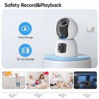 Inteligente inalámbrica wifi cámara de vigilancia de la máquina de doble pantalla en casa de interior HD visión nocturna teléfono móvil a distancia Monitor remoto，tarjeta de memoria 32G - details 1