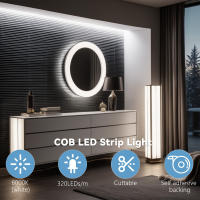 Tira LED COB Luz Botón De Interruptor USB 5V Lámpara Nocturna Para TV Iluminación DIY Para Cocina Garage Hogar Alta Densidad De Tira De Papel - details 6