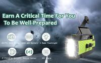 Radio Meteorológica de manivela de emergencia, 4000mAh solar manivela portátil AM/FM/NOAA, with El interior de 1W 3 Modos y lámpara de Lectura con sensor de Movimiento, SOS para el hogar y Green emergency - details 0
