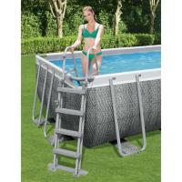 Bestway Escalera para Piscina Elevada Seguridad Accesorio Dimensiones 84 cm (2 Peldaños), 122 cm (4 Peldaños) - details 1