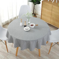 Mantel Redondo Lavable Decorativo Para Bodas Fiestas Navidad Picnics Comedor Mantel De Lino 100% Resistente Al Agua Y Aceite Estilo Europeo - details 2