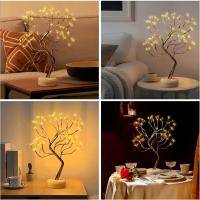 Mini Árbol De Navidad LED Lámpara De Noche Para Decoración De Habitación Y Casa Luz De Fairy Para Adornos Navideños - details 10