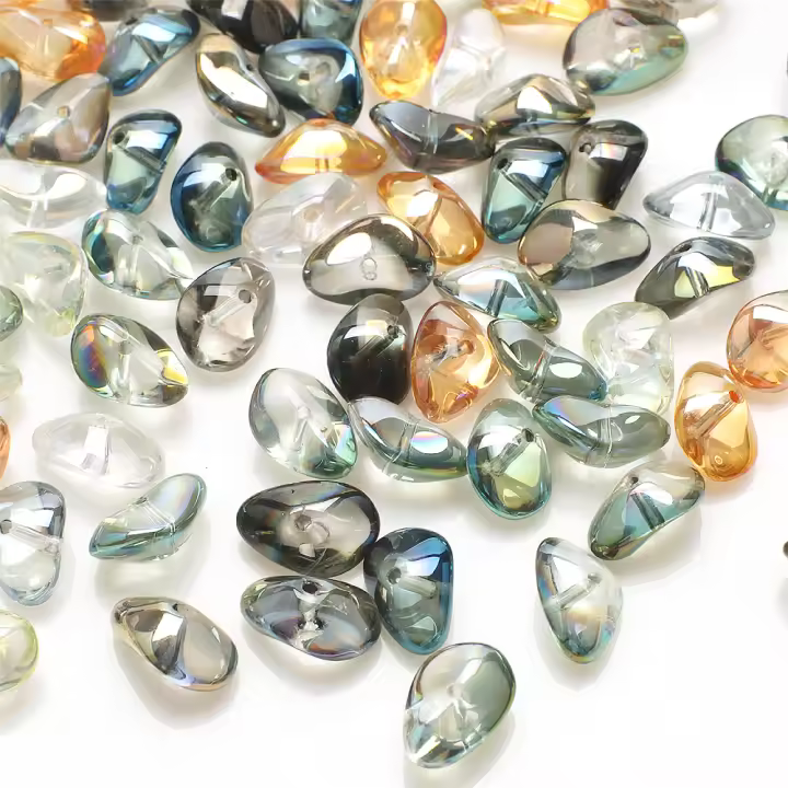 20Pcs 8X17mm Cuentas De Vidrio Irregulares Naturales Para DIY Joyería Accesorios De Artesanía En Lote Al Por Mayor - 1