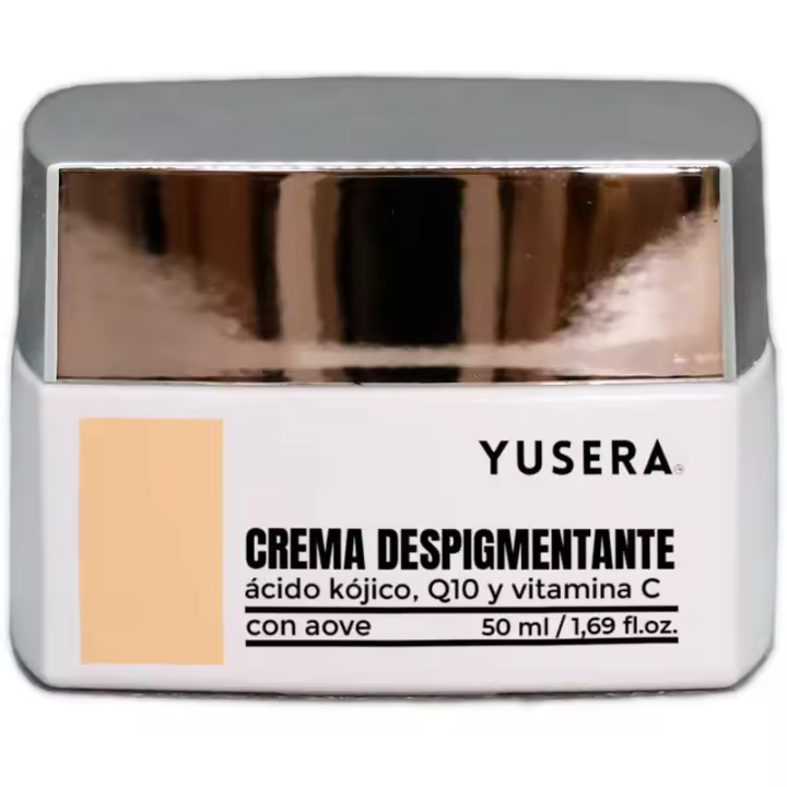 Crema Despigmentante con Ácido Kójico, Coenzima Q10, Vitamina C y AOVE 50ml - Tratamiento de Cuidado de la Piel YUSERA - 1