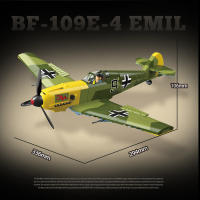 Modelo De Avión Militar Aleman BF-109 Emir De La Segunda Guerra Mundial En Bloques Para Niños Juguete De Rompecabezas Educativo - details 1