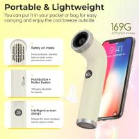Portable Handheld Fan,100-Speed Adjustable Mini Air Turbo Fan with Digital Display,3000mAh Battery Rechargeable Personal Fans,Lightweight Color Cooling Fans for Travel/Outdoor/Vacation