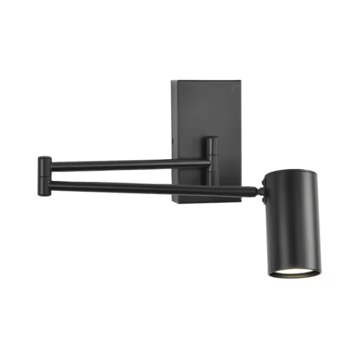 APLIQUE. LUZ DE PARED. FLEXO DE METAL COLOR NEGRO.  BOMBILLA GU10. Ref. 850 - 1