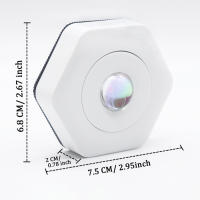 Lámpara De Escritorio Magnética Colgante En Color LED Para Armario Y Ambiente Luz De Noche Forma Estelar Sin Bombillas Incluidas - details 1