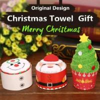 Toalla De Mano Navideña Roja Con Santa Claus 1/3pcs Regalo De Año Nuevo Suave Para Lavar La Cara Y Las Manos Uso Doméstico En Baño - details 2