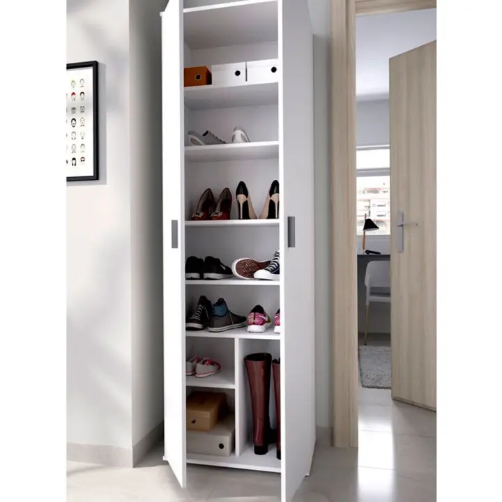 Armario Use 2 puertas con estante blanco 180x59x37 cm - 1