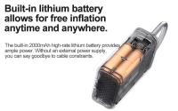 Xiaomi Mijia Compresor de Aire Portátil 2 | Inflador Eléctrico 150 PSI | Batería Recargable | Luz LED | Coche - Moto - Bicicleta - Pelotas - details 7