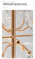 Modern Chandelier De Cristal Puro K9 Pequeño Lámpara De Pared Para Dormitorio Luces Colgantes Para Pasillo Y Barra Decoración Noble - details 4