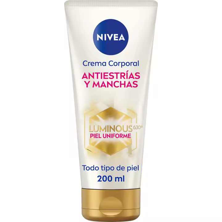 NIVEA Luminous 630 crema corporal Anti-Estrías y Manchas tubo 200 ml para todo tipo de piel - 1