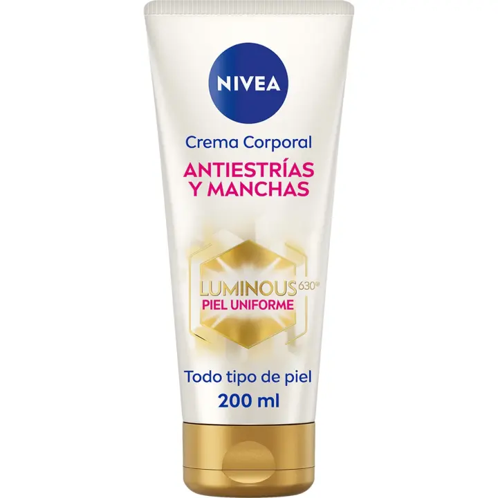 NIVEA Luminous 630 crema corporal Anti-Estrías y Manchas tubo 200 ml para todo tipo de piel - 1
