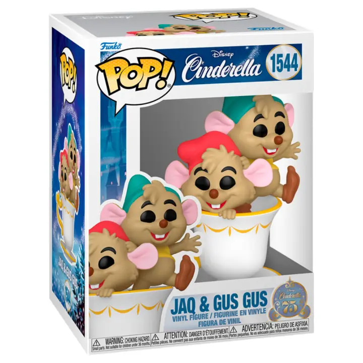 Figura Pop Disney Cenicienta Jaq & Gus-Figura de Vinilo Coleccionable - Idea de Regalo- Mercancia Oficial - Juguetes para Niños y Adultos - Movies Fans - Muñeco para Coleccionistas y Exposición - 1
