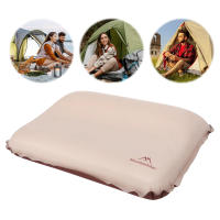 Almohada De Viaje Ergonómica Autoinflable Para Acampar Almohada De Cuello Protector Con Funda Portátil Almohada De Seda 19D TPU 30D Tejido - details 12