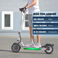 Patinete Eléctrico Plegable IENYRID 1, Motor 250W, Batería 36V 12.5Ah, Neumáticos 10 pulgadas, Velocidad Máxima 25 km/h, Autonomía 35 km, Freno Eléctrico Frontal + Freno Disco Trasero, Horquilla Suspensión Delantera, para Uso Urbano al Aire Libre - details 4