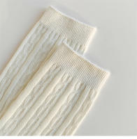Calcetines Blancos Para Mujer Estilo Preppy Con Rayas Sencillos Y Comodidad Algodón Poliéster Spandex Casual Color Sólido - details 12