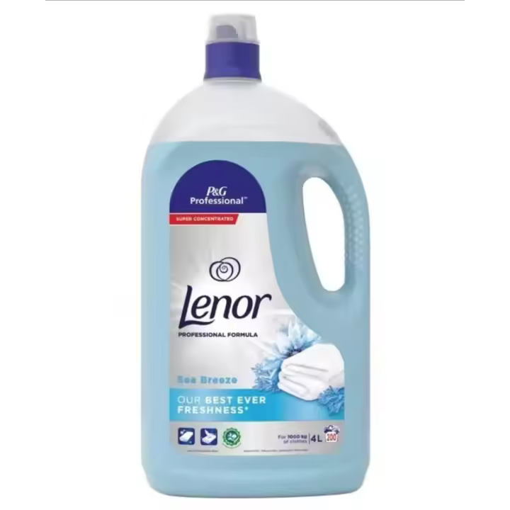 SUAVIZANTE LENOR SEA BREEZE 4L 200 LAVADOS Suavizante Lenor Sea Breeze 4L - Cuidado Profesional para Ropa - 1