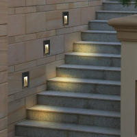 Lámpara De Pared Impermeable IP65 Para Exterior Iluminación De Escaleras Y Jardín Luz De Pies En Recessed Corner Para Exterior - details 4